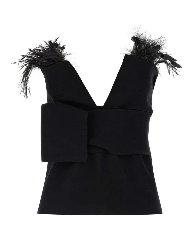 Alberta Ferretti Top - Schwarz Schwarz