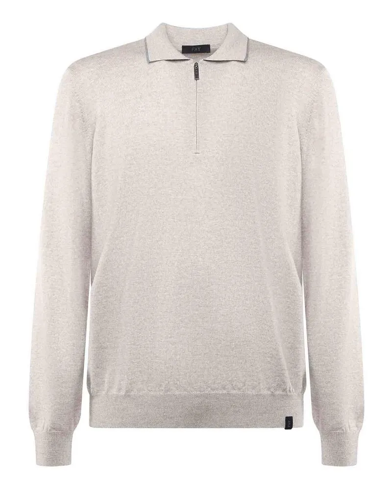 Fay Poloshirt - Grau Grau