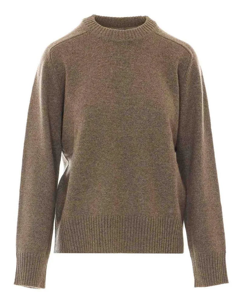 Loulou Studio Rundhalspullover - Beige Beige