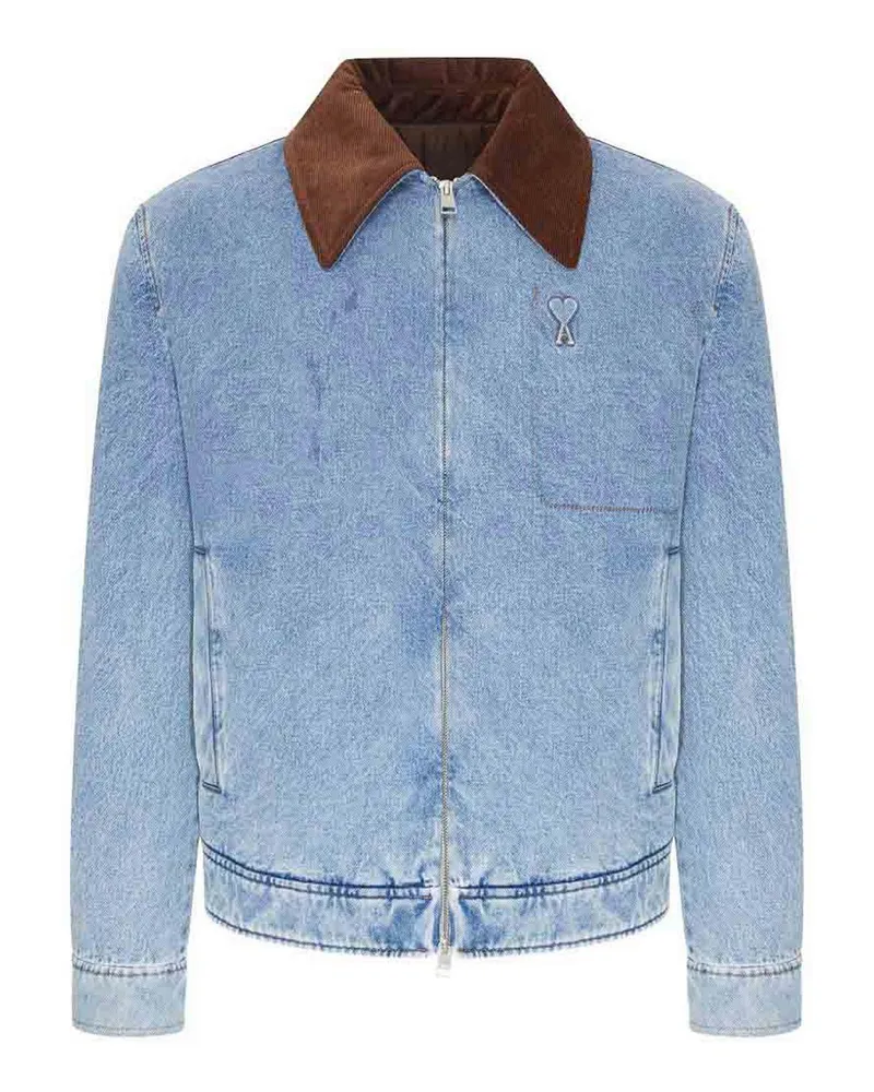 AMI Paris Jeansjacke - Hellblau Hellblau