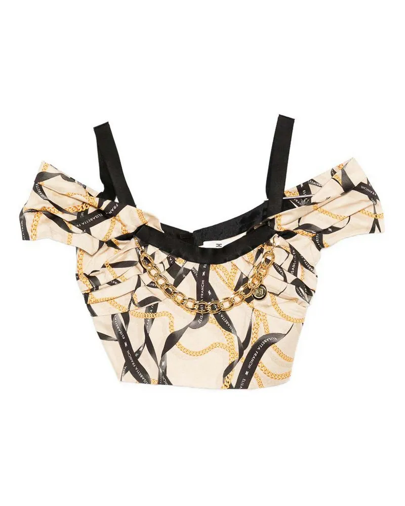 Elisabetta Franchi Top - Beige Beige
