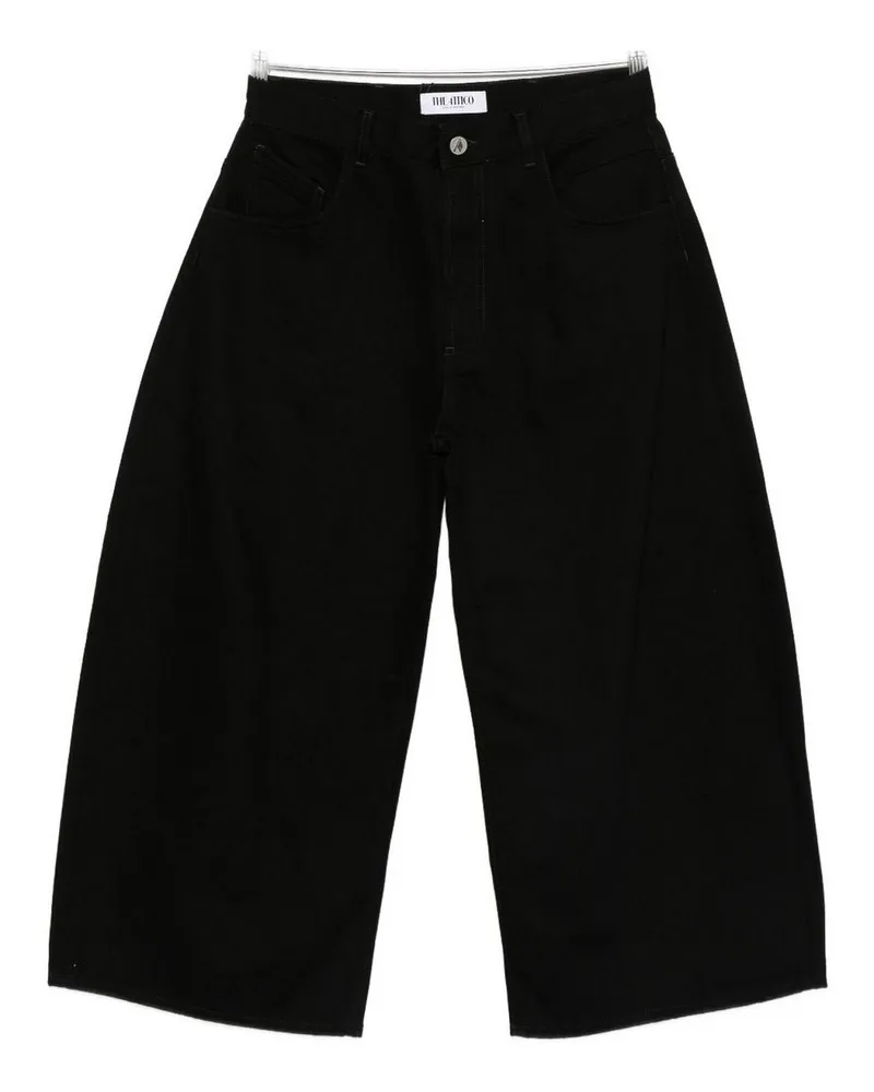ATTICO Straight Leg Jeans - Schwarz Schwarz
