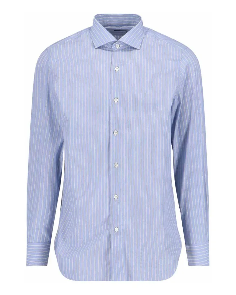 Finamore 1925 Hemd - Blau Blau