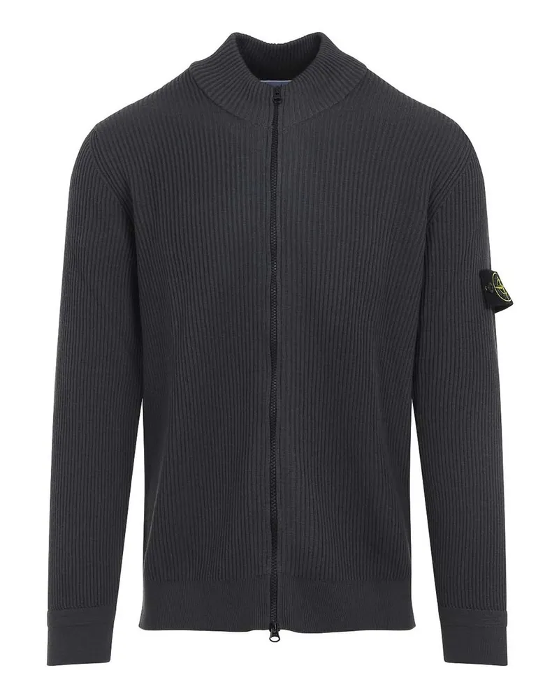 Stone Island Rundhalspullover - Grau Grau