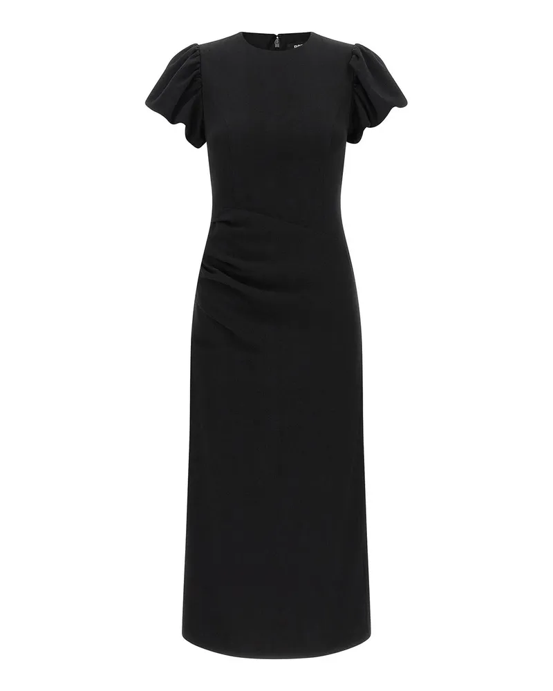 ROTATE Birger Christensen Knielanges Kleid - Schwarz Schwarz