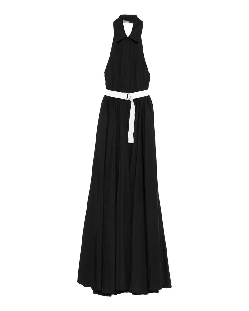 Norma Kamali Maxikleid - Schwarz Schwarz
