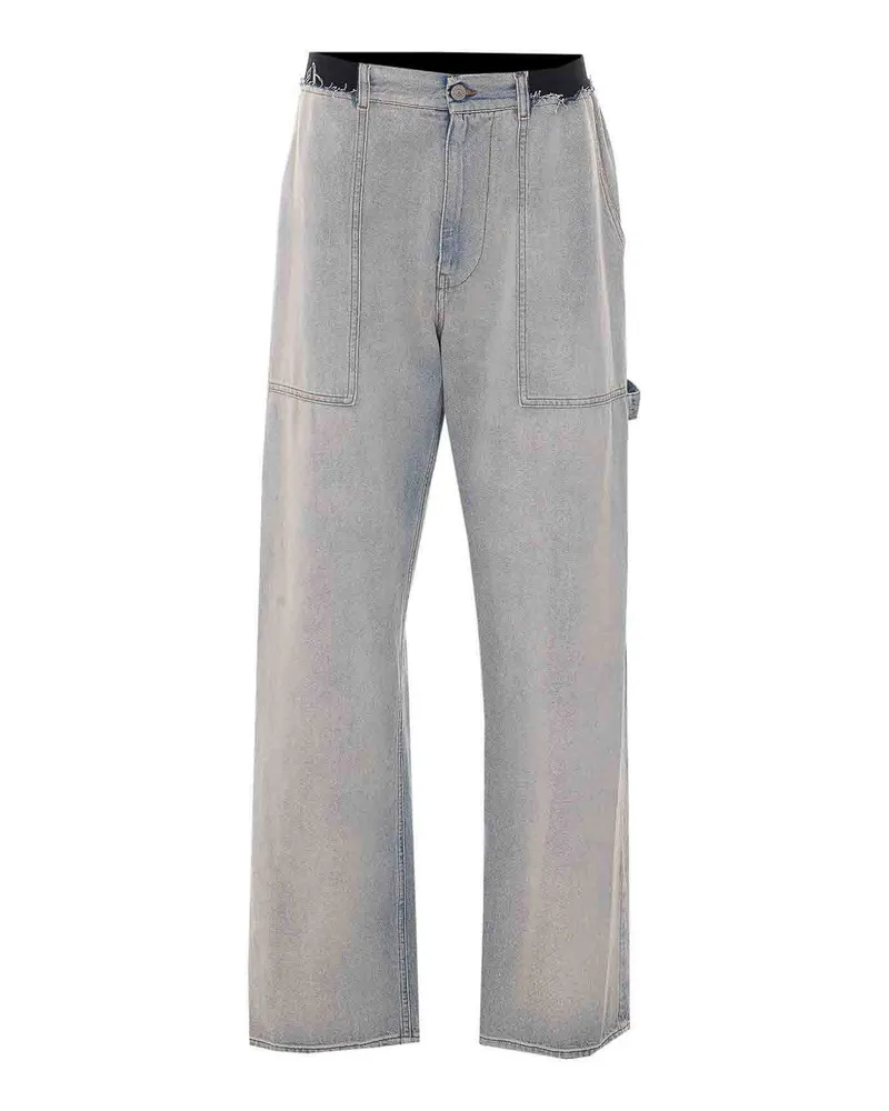 Maison Margiela Straight Leg Jeans - Grau Grau