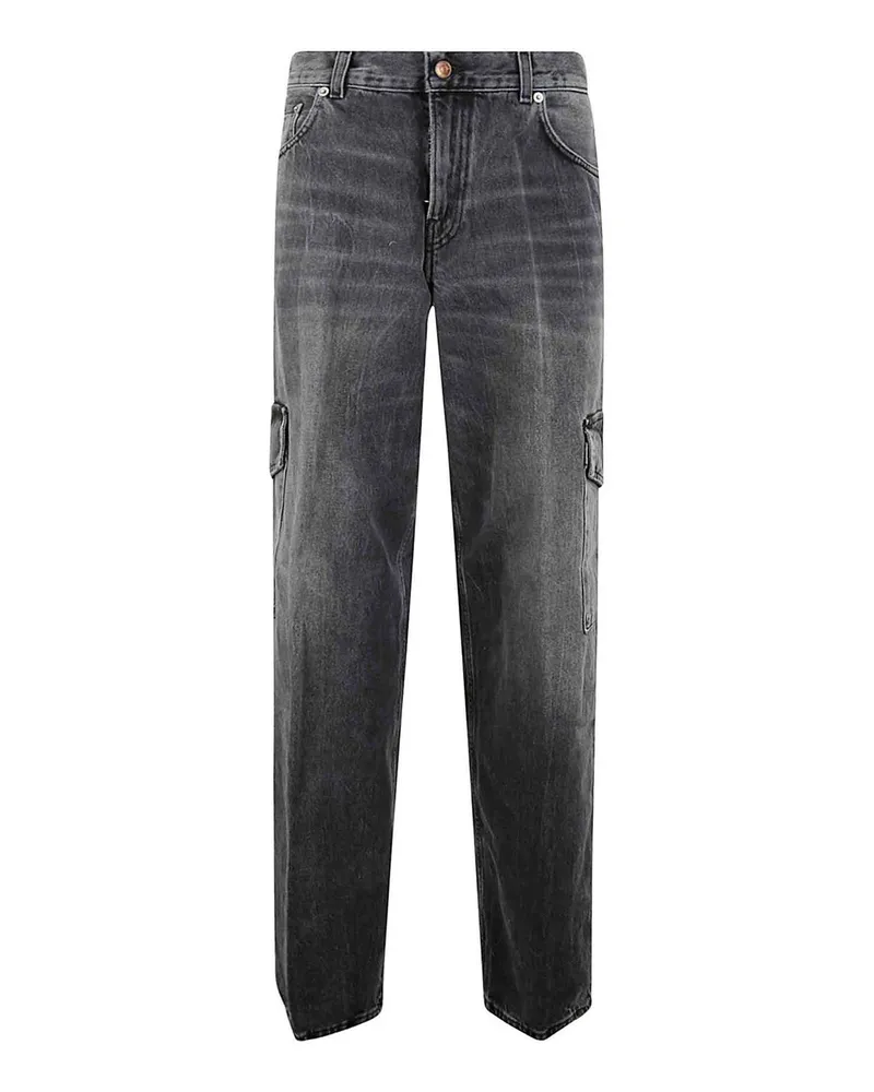 Haikure Straight Leg Jeans - Schwarz Schwarz