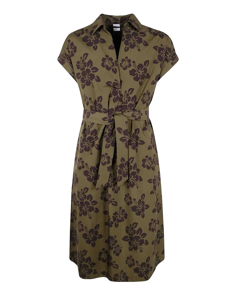 ASPESI Knielanges Kleid - Grün Grün