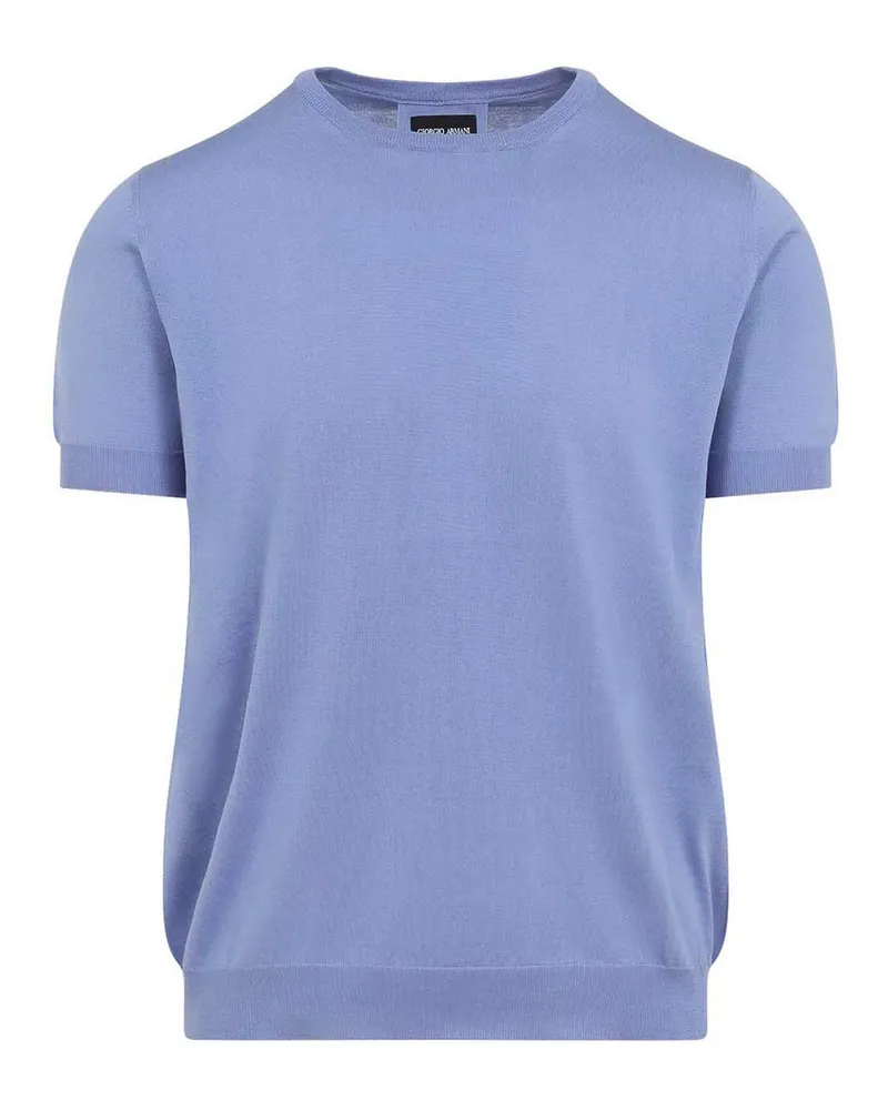 Giorgio Armani Rundhalspullover - Hell-Lila Hell-lila