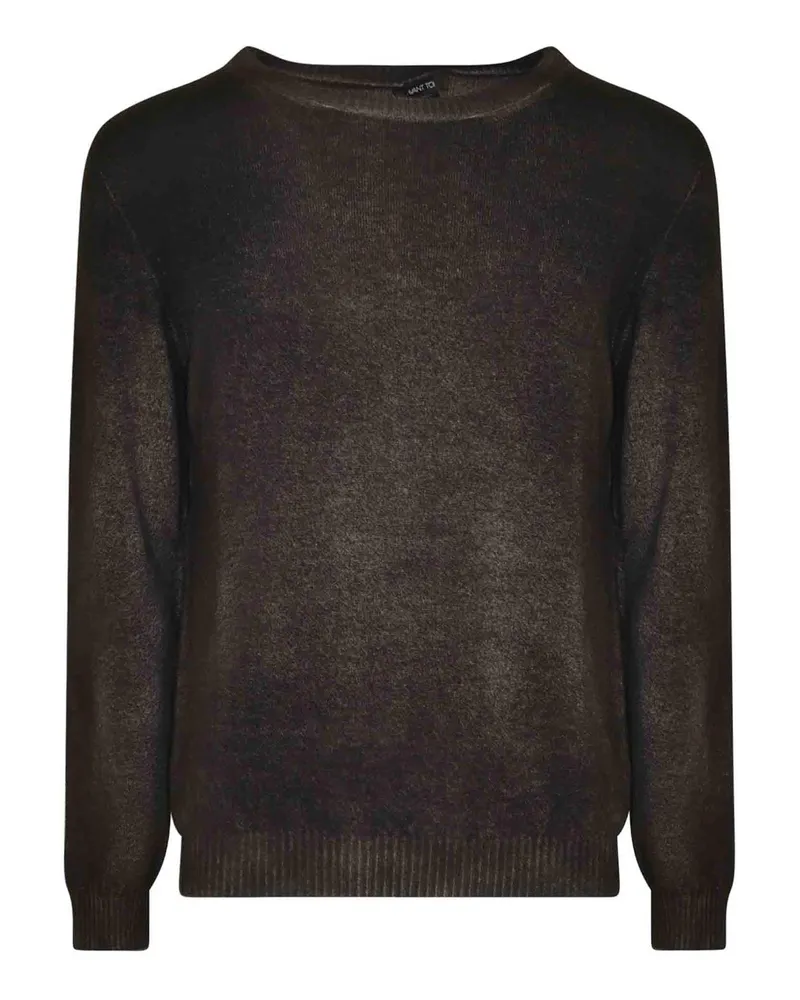 Avant Toi Rundhalspullover - Schwarz Schwarz