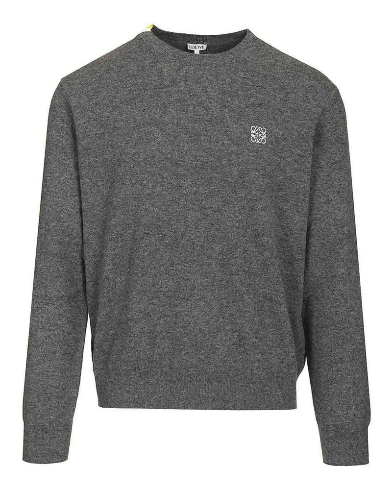 Loewe Rundhalspullover - Grau Grau