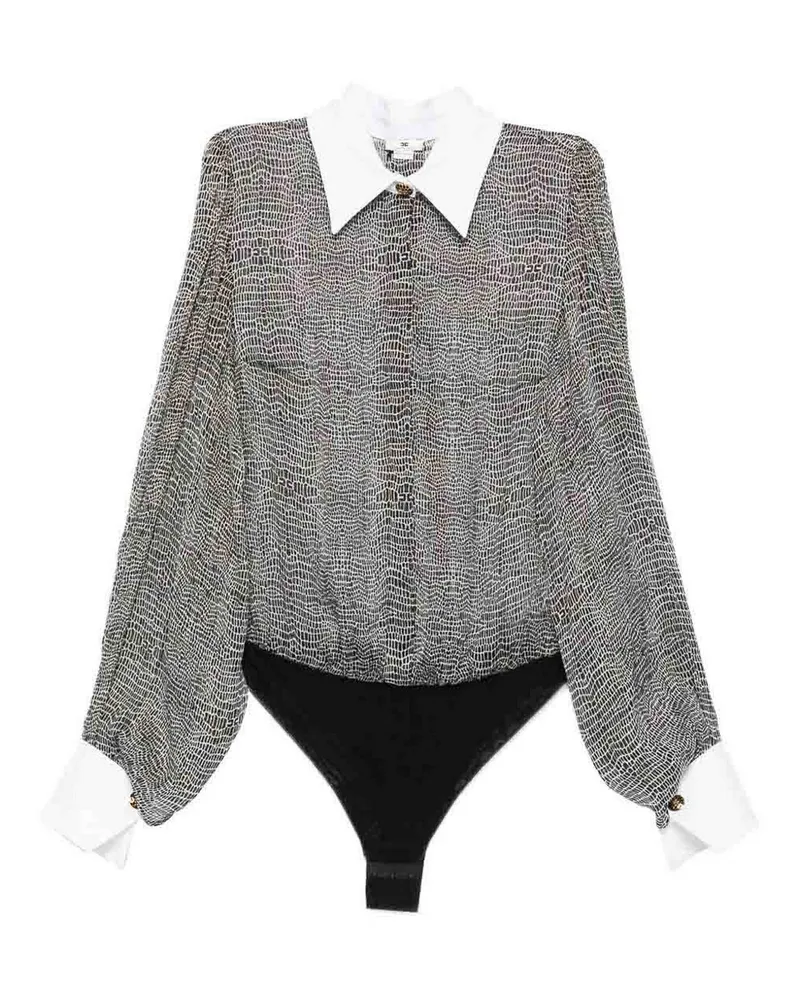 Elisabetta Franchi Hemd - Schwarz Schwarz