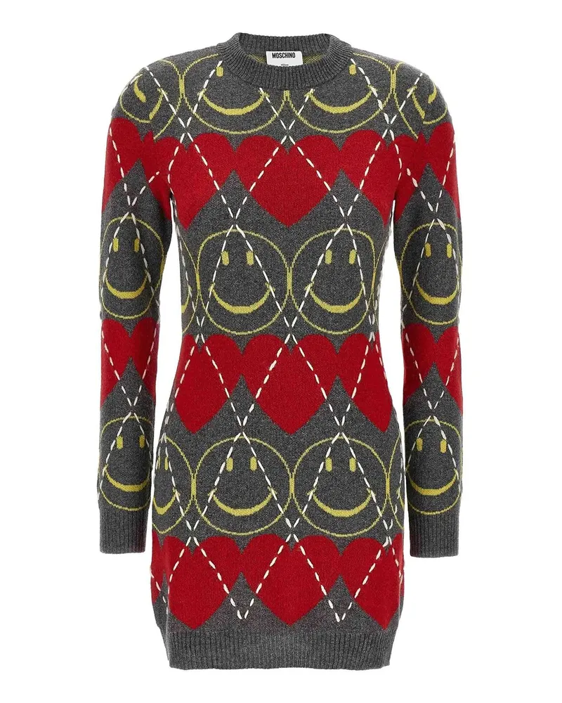 Moschino Knielanges Kleid - Bunt Bunt