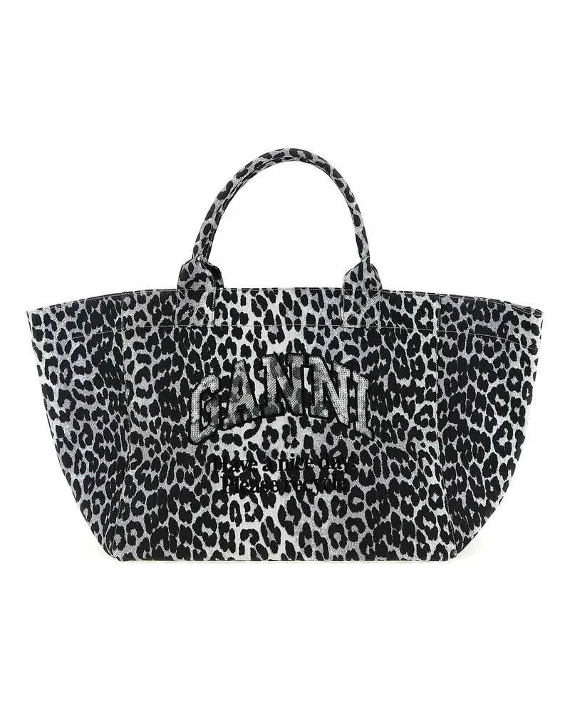 Ganni Shopper - Grau Animal