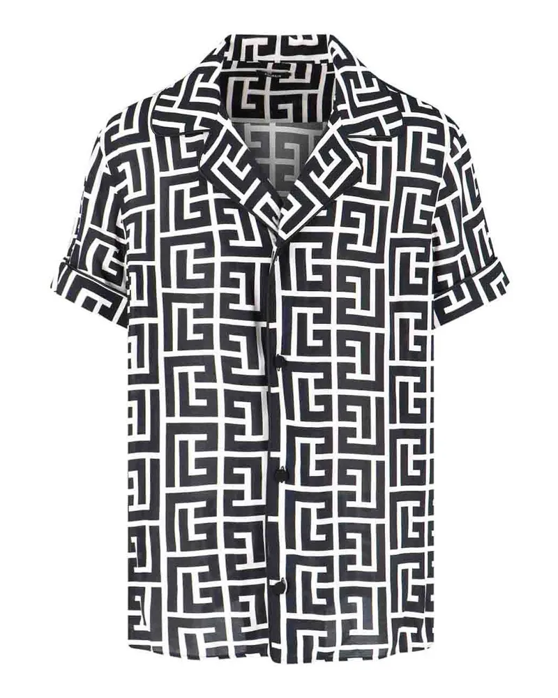 Balmain Hemd - Schwarz Schwarz