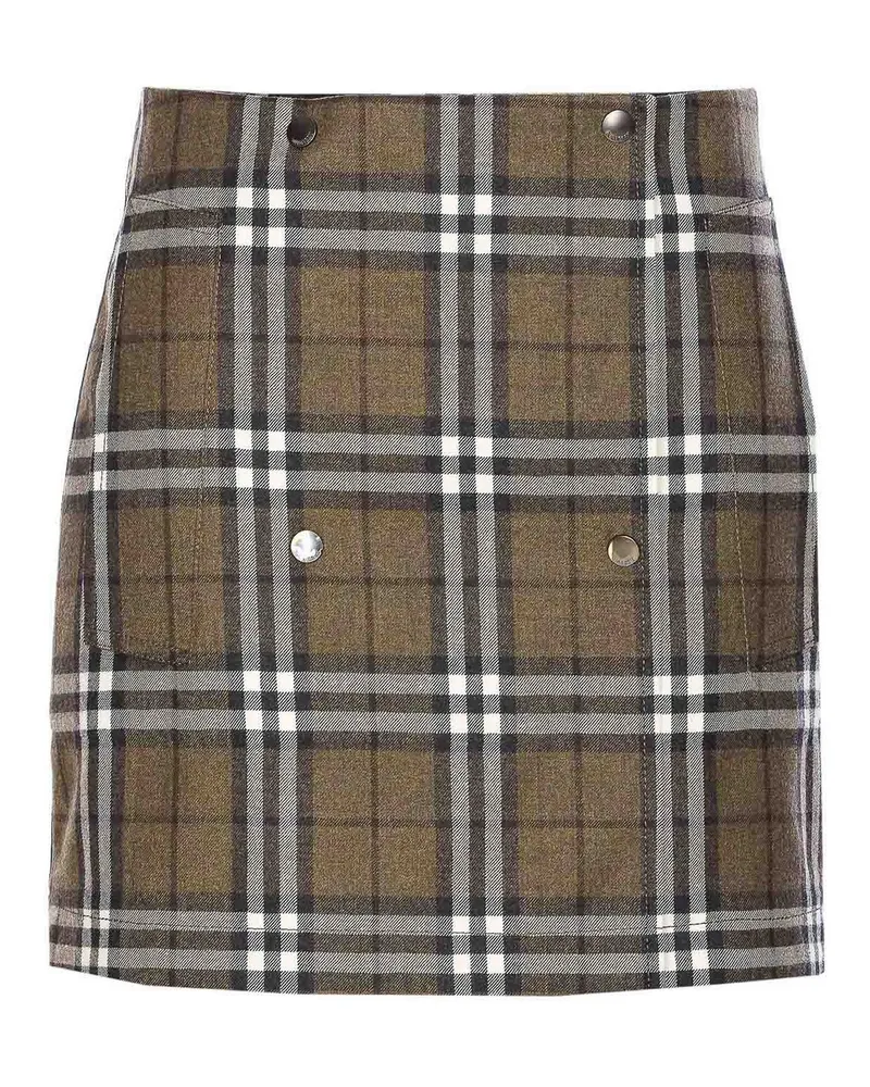 Burberry Midirock - Grün Grün