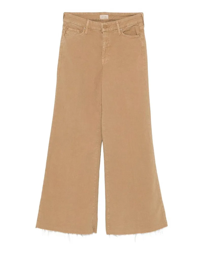 Mother Straight Leg Jeans - Beige Beige