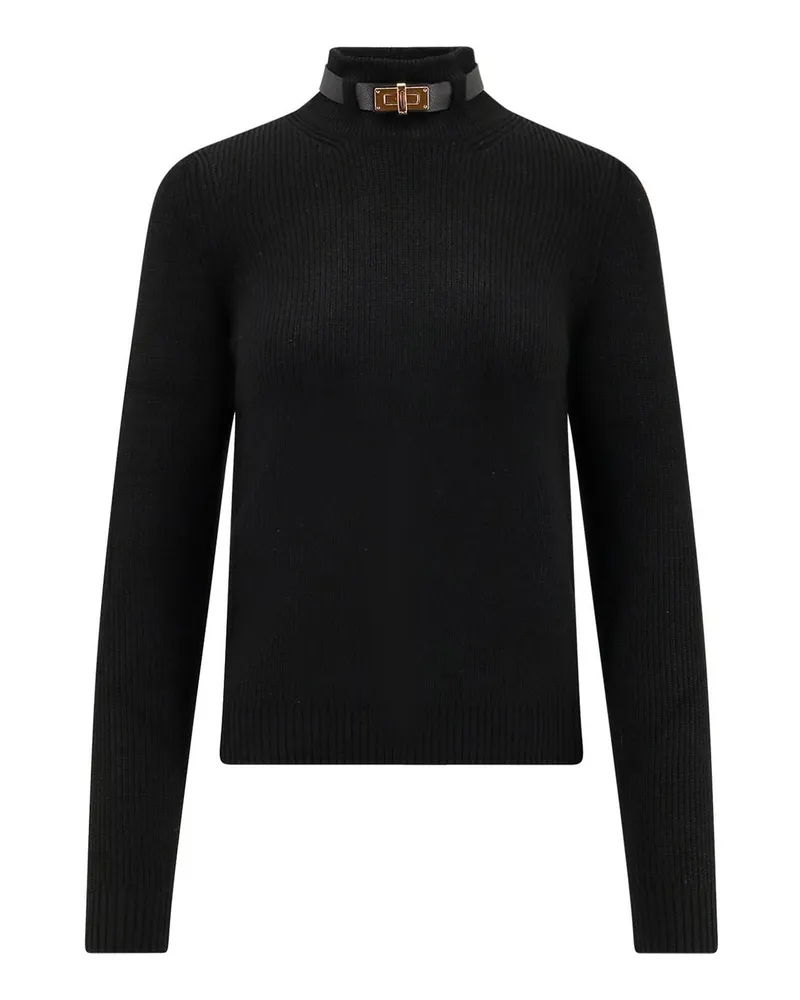 Elisabetta Franchi U-Boot-Pullover - Schwarz Schwarz