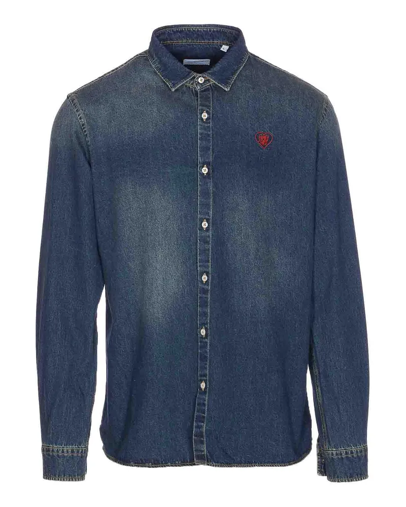 Family First Hemd - Blau Blau