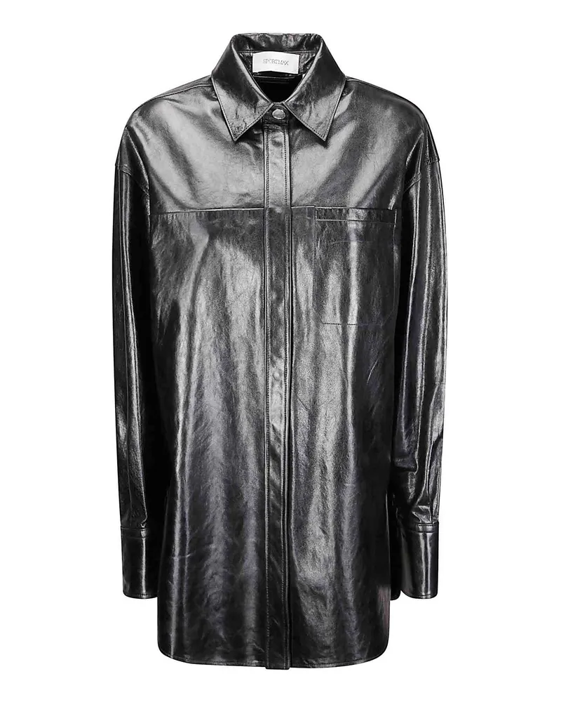 SPORTMAX Hemd - Schwarz Schwarz