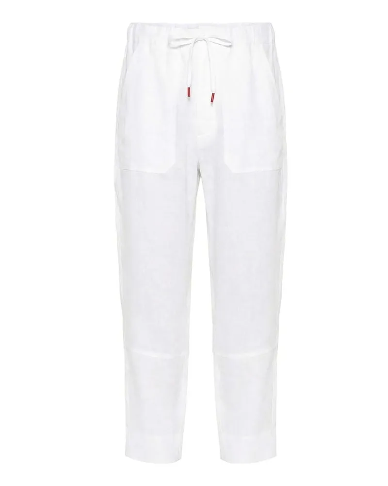 Kiton Casual Hose - Weiß Weiß