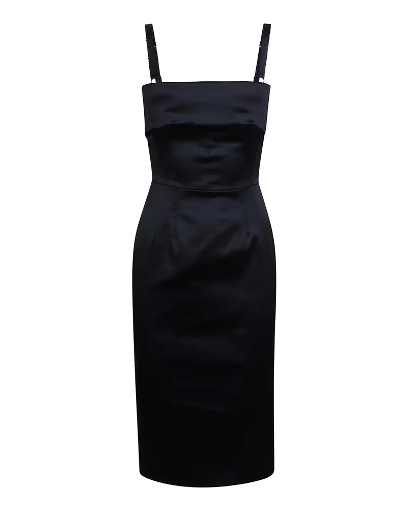 Dolce & Gabbana Knielanges Kleid - Schwarz Schwarz