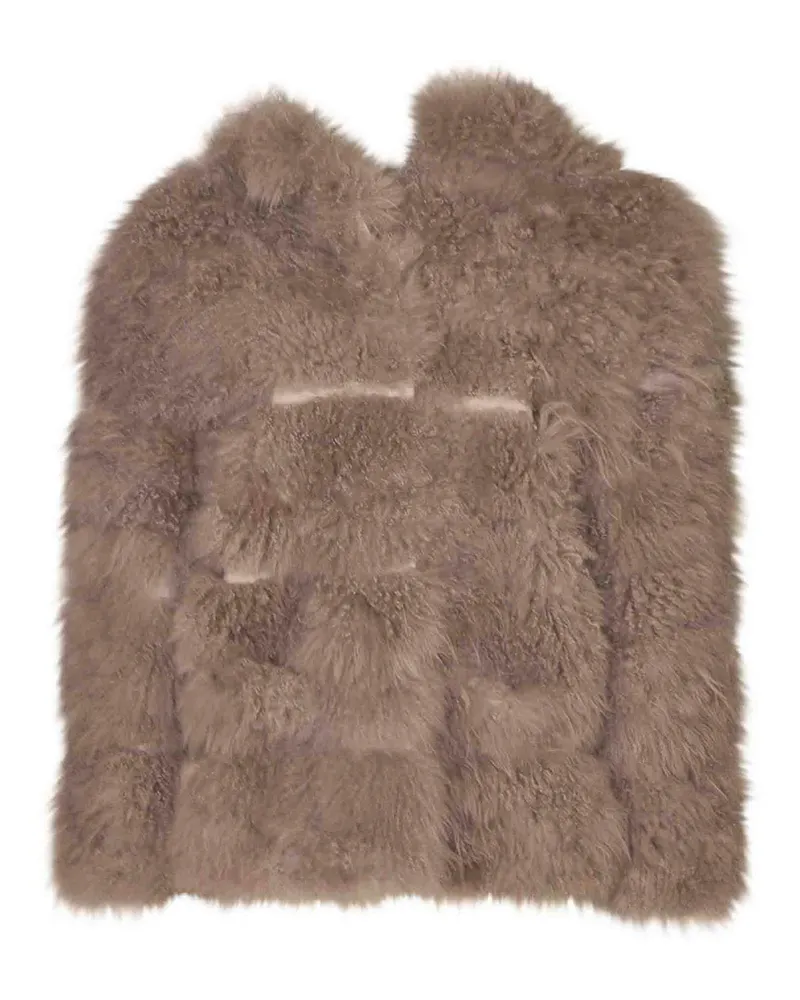 Simonetta Ravizza Knielanger Mantel - Grau Grau