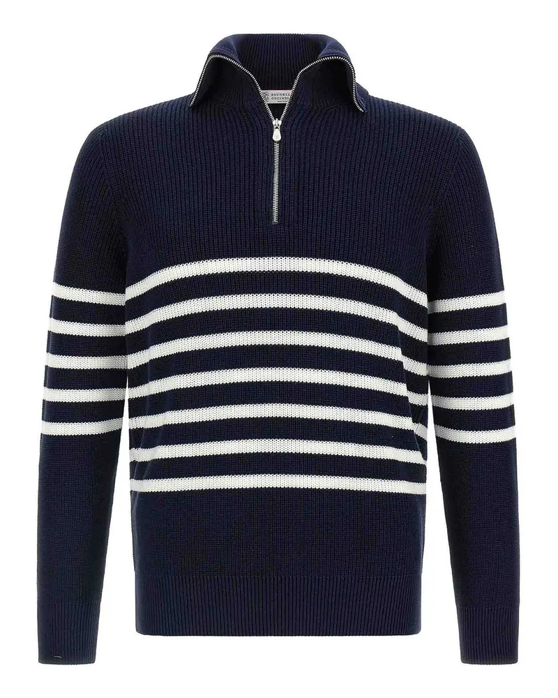 Brunello Cucinelli Rundhalspullover - Blau Blau