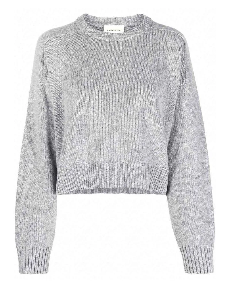 Loulou Studio Rundhalspullover - Grau Grau