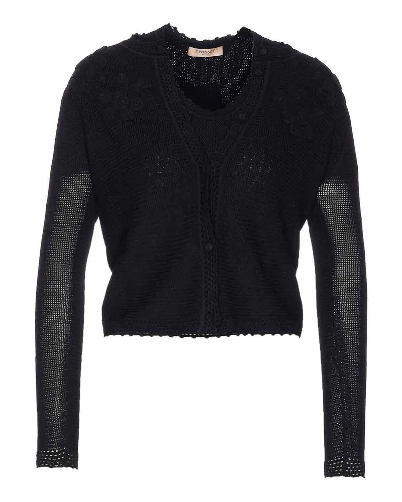 Twin-Set Cardigan - Schwarz Schwarz