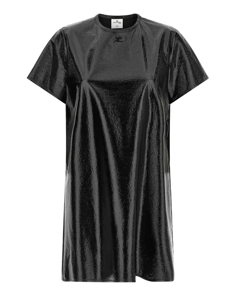 Courrèges Kurzes Kleid - Schwarz Schwarz