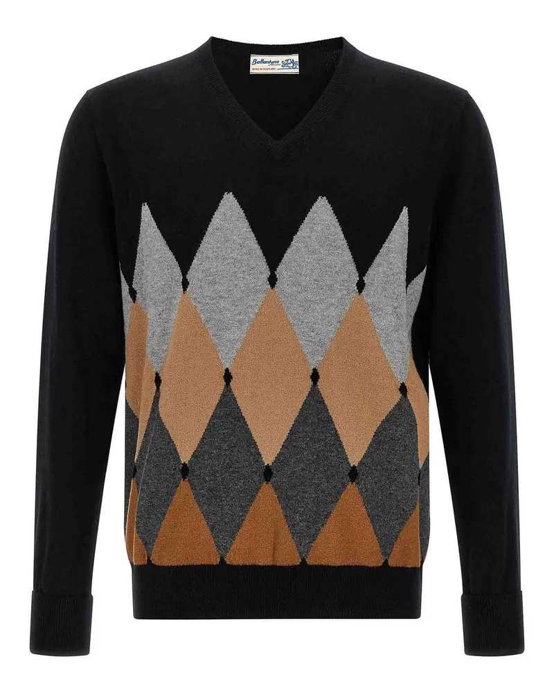 Ballantyne Cardigan - Schwarz Schwarz