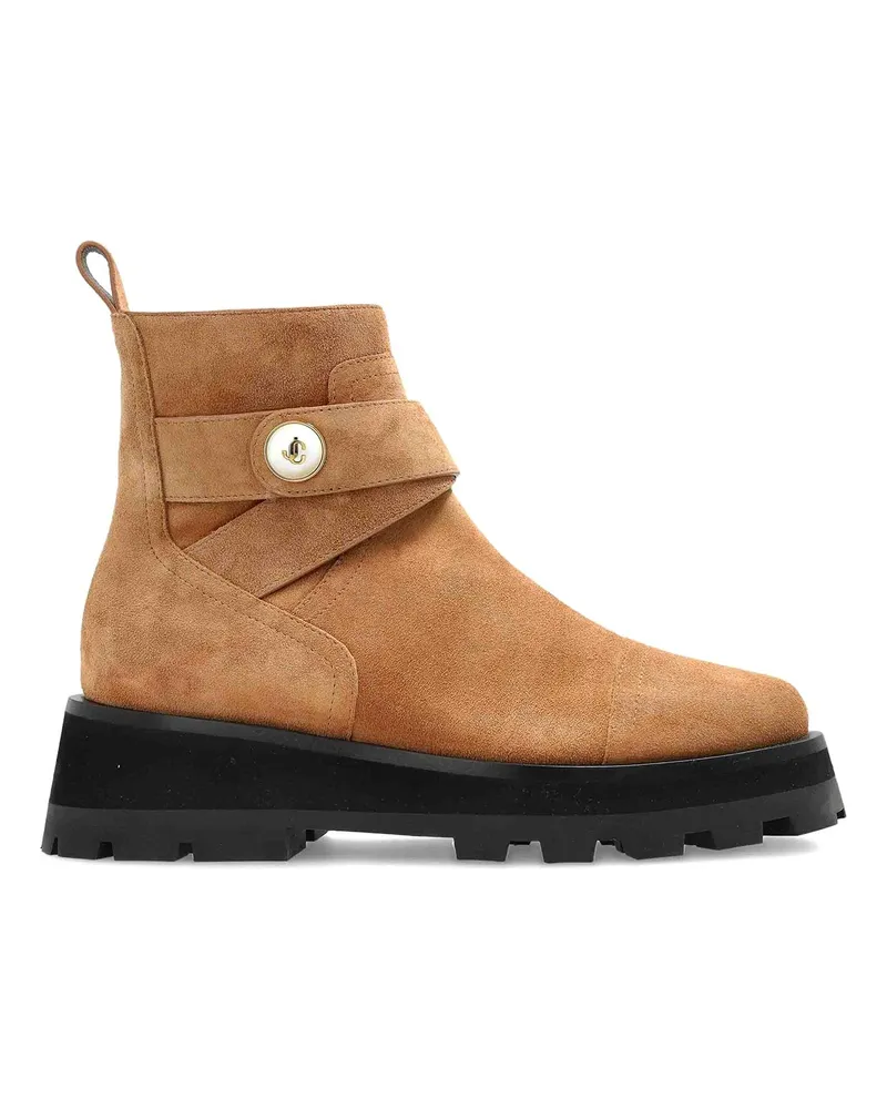 Jimmy Choo Stiefeletten - Dunkelgrün Braun