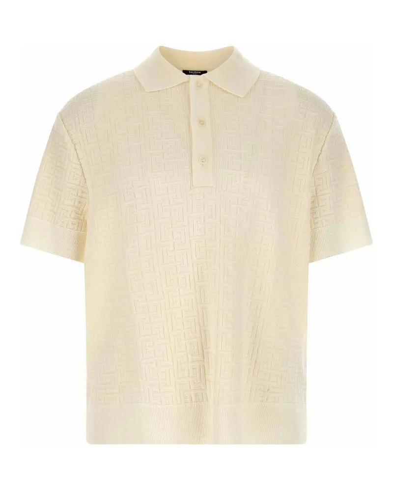 Balmain Poloshirt - Weiß Weiß
