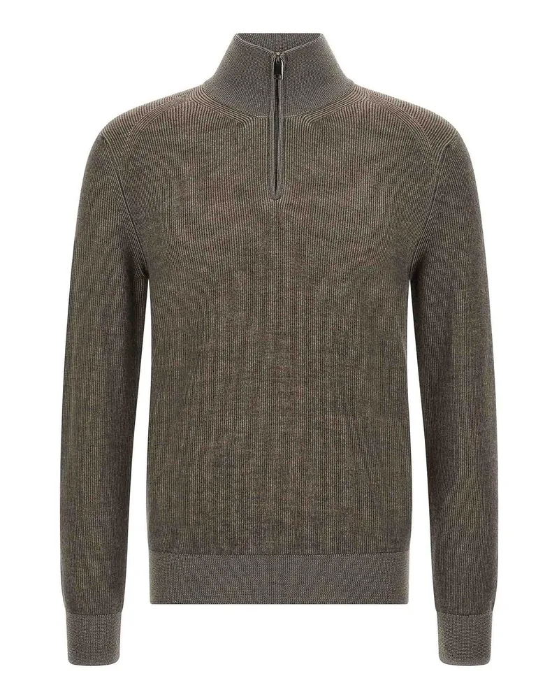 Brioni Rundhalspullover - Braun Braun
