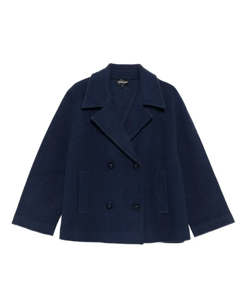 Emporio Armani Knielanger Mantel - Blau Blau