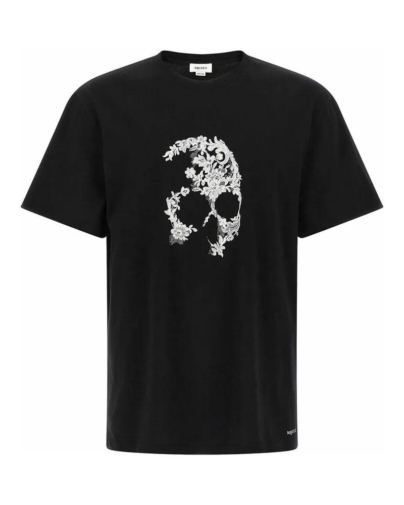 Alexander McQueen T-Shirt - Weiß Schwarz