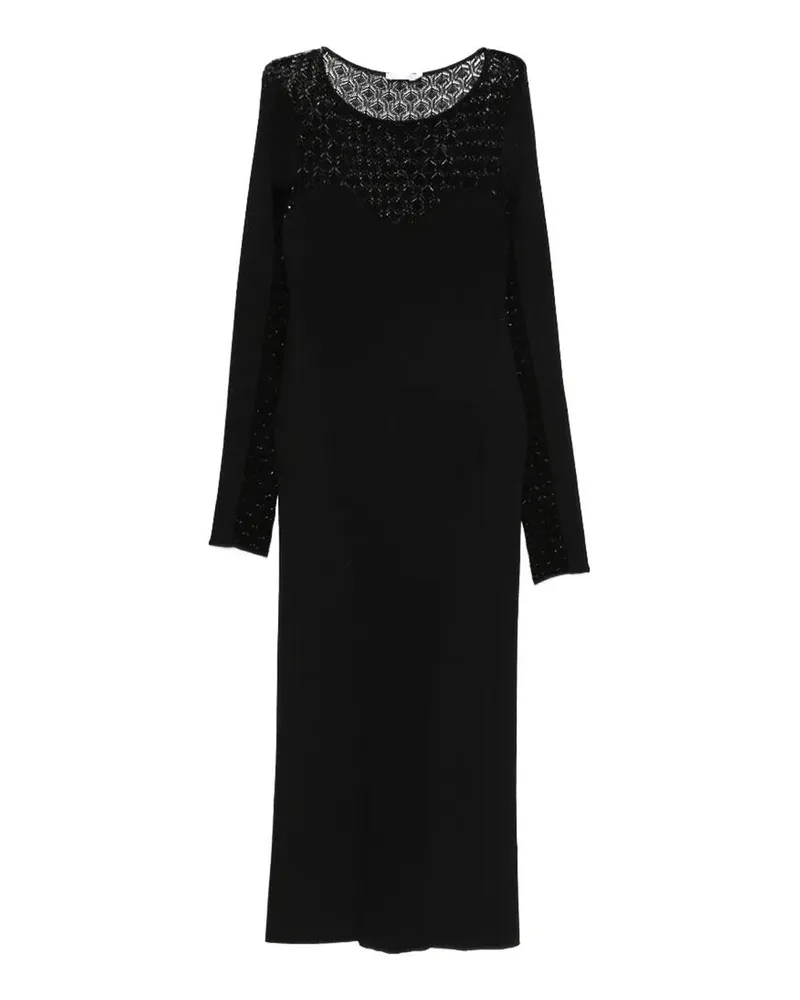 Patrizia Pepe Knielanges Kleid - Schwarz Schwarz