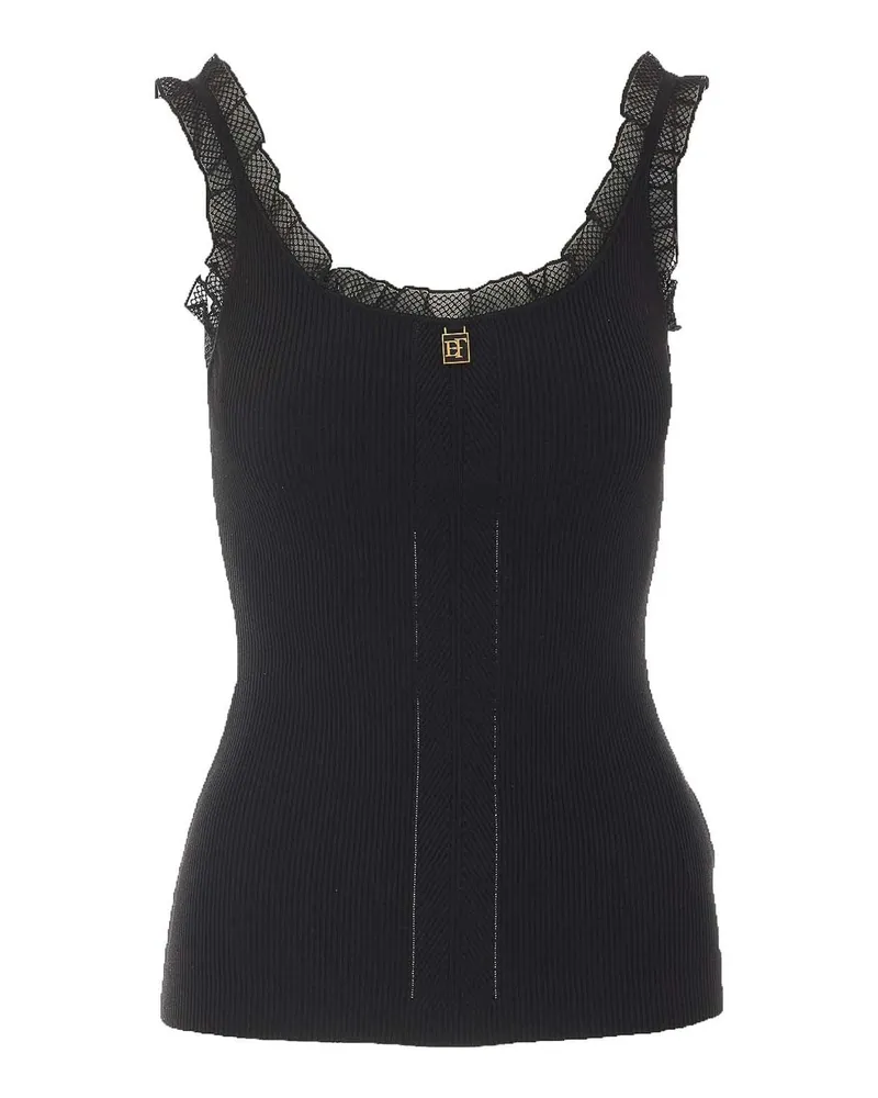 Elisabetta Franchi Top - Schwarz Schwarz