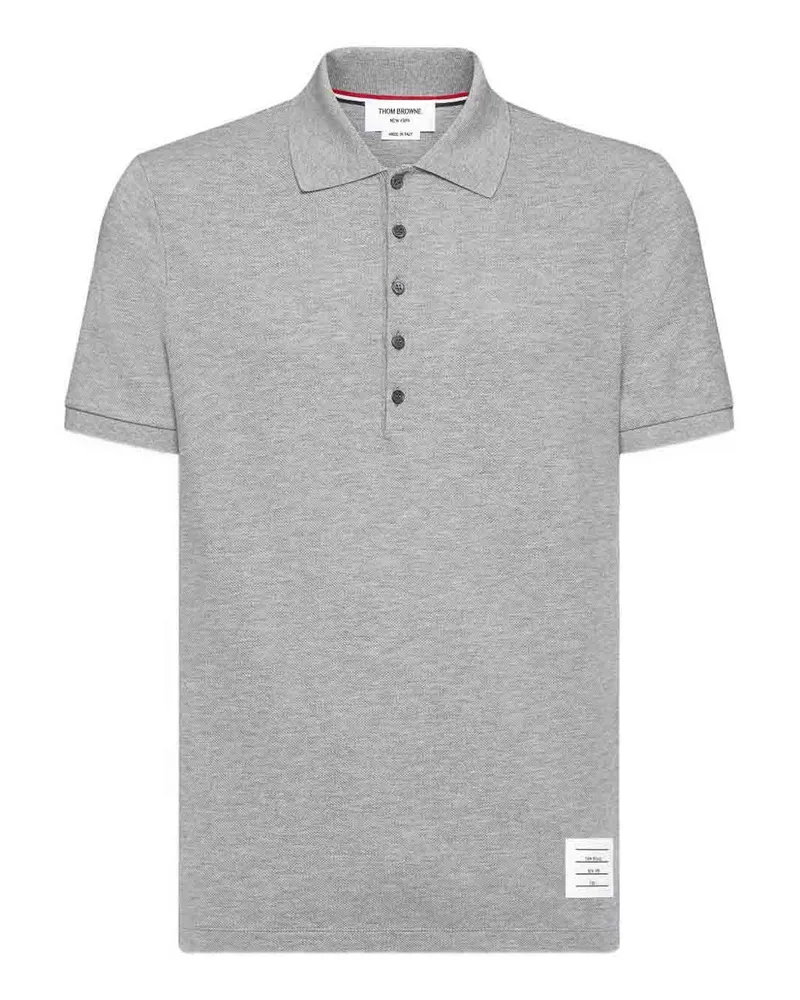 Thom Browne Poloshirt - Hellgrau Hellgrau