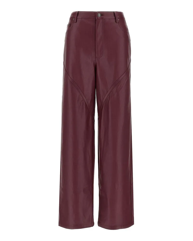 ROTATE Birger Christensen Casual Hose - Dunkelrot Dunkelrot