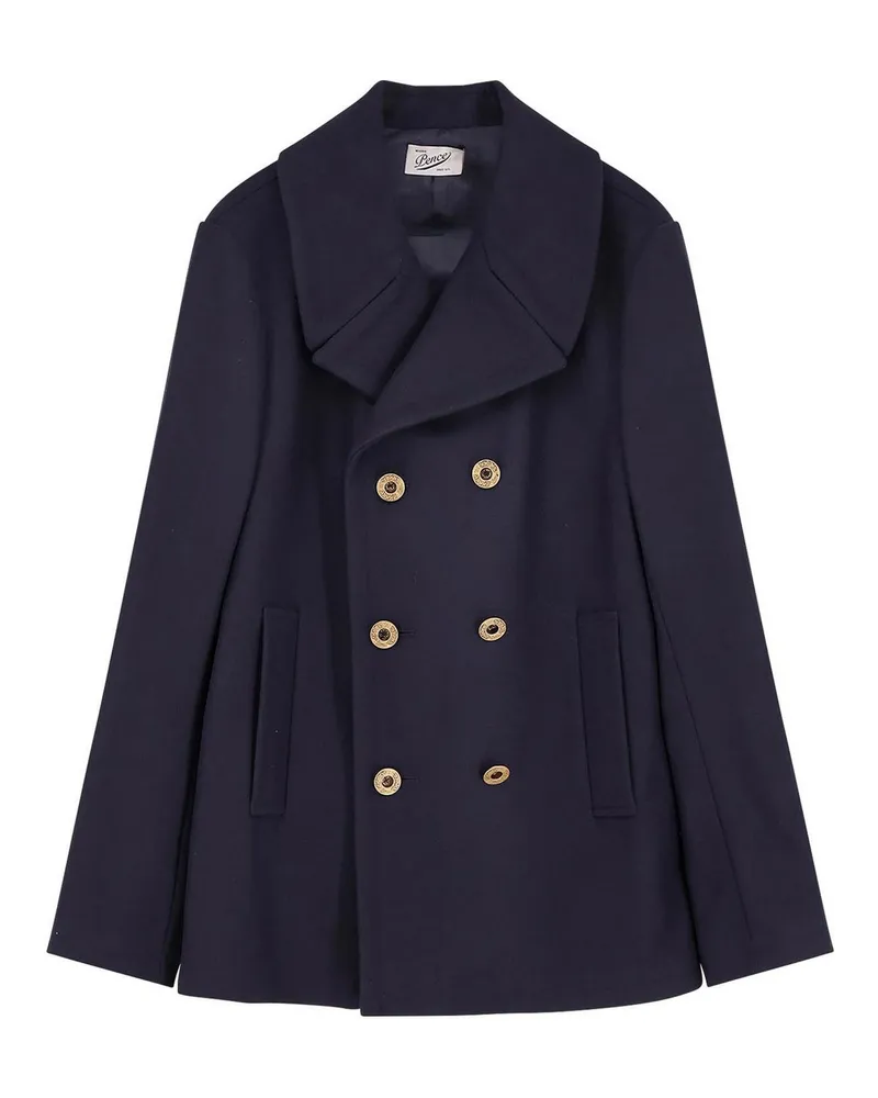 PENCE Knielanger Mantel - Blau Blau