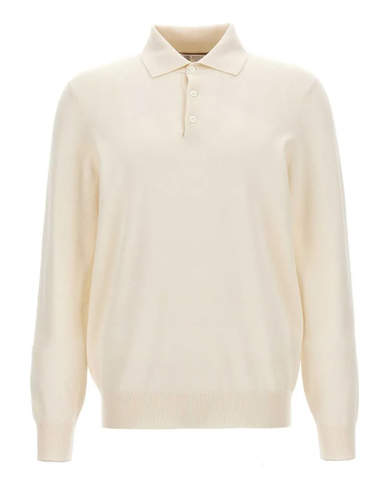 Brunello Cucinelli Poloshirt - Weiß Weiß