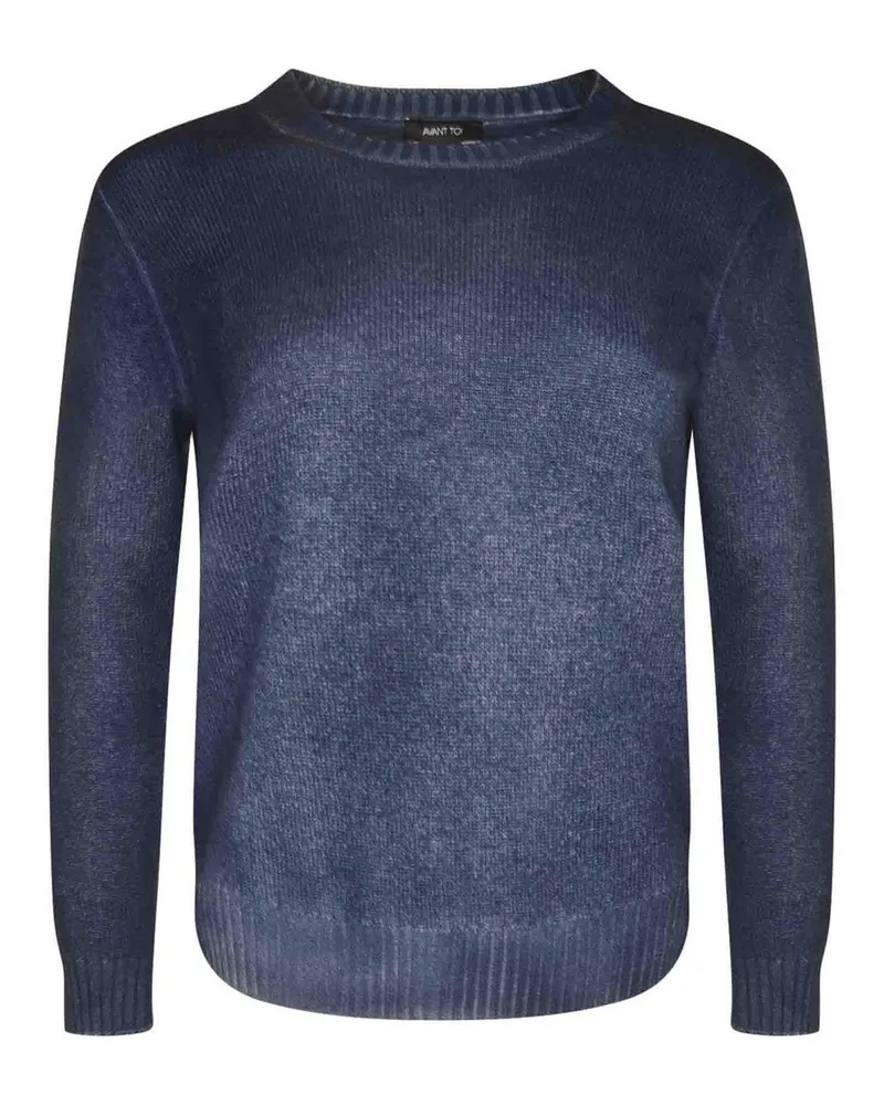 Avant Toi Rundhalspullover - Blau Blau