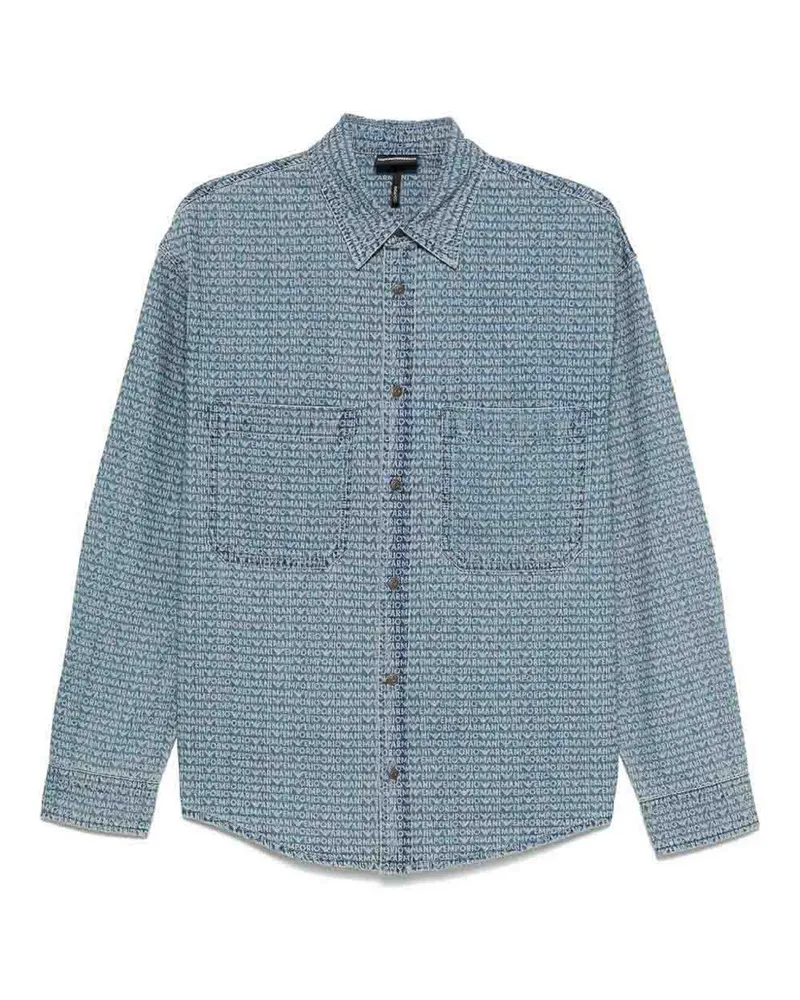 Emporio Armani Hemd - Blau Blau