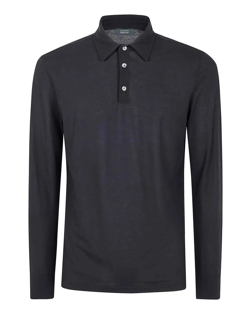 Zanone Poloshirt - Schwarz Schwarz