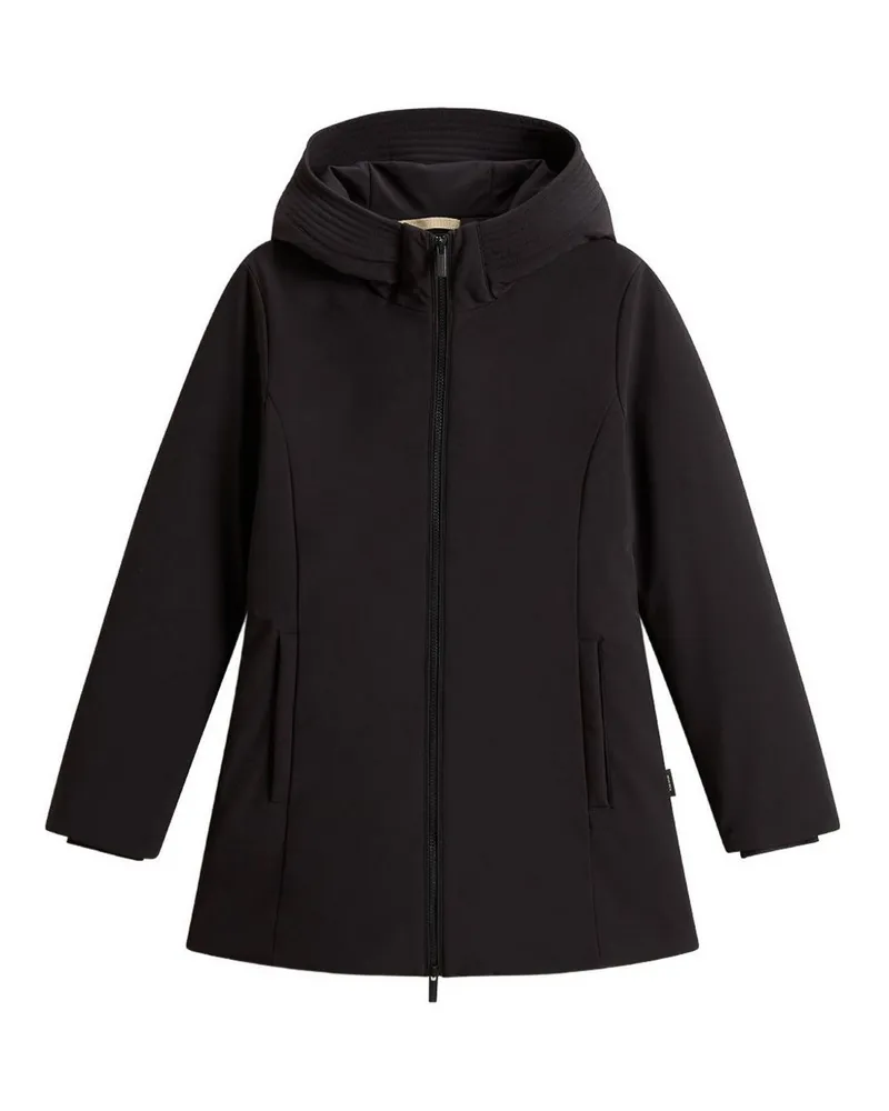 Woolrich Knielanger Mantel - Schwarz Schwarz