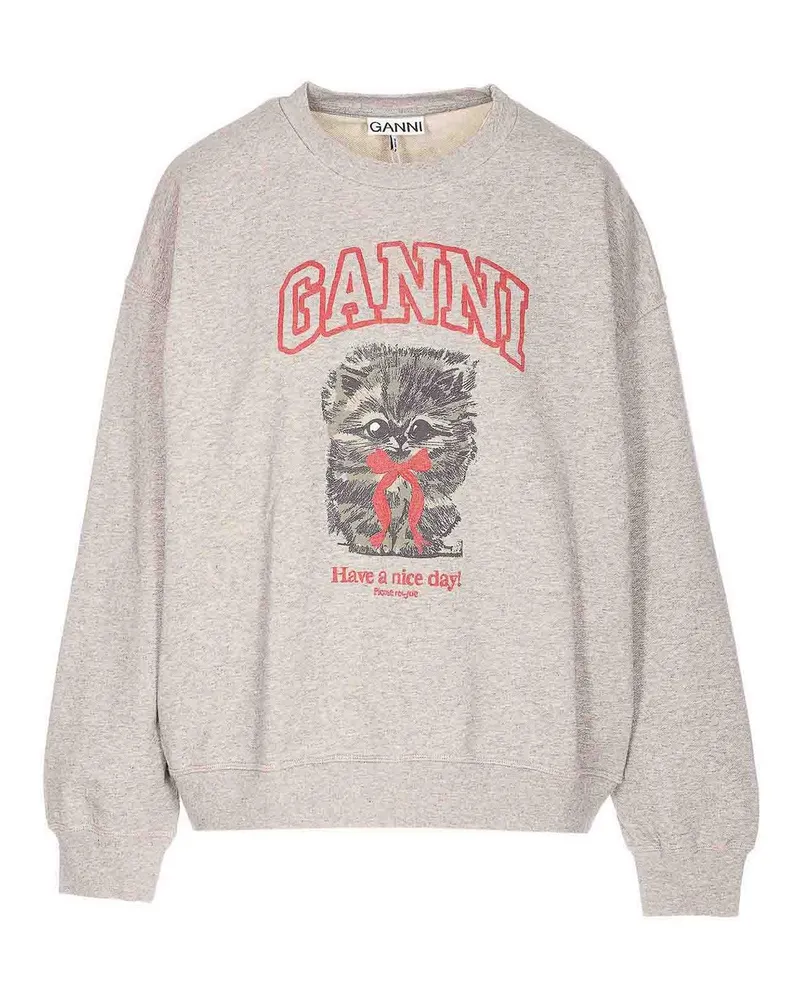 Ganni Sweatshirt - Grau Grau