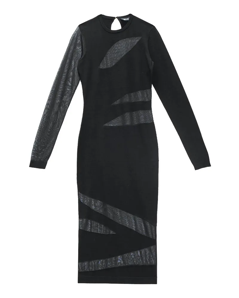 Just Cavalli Knielanges Kleid - Schwarz Schwarz